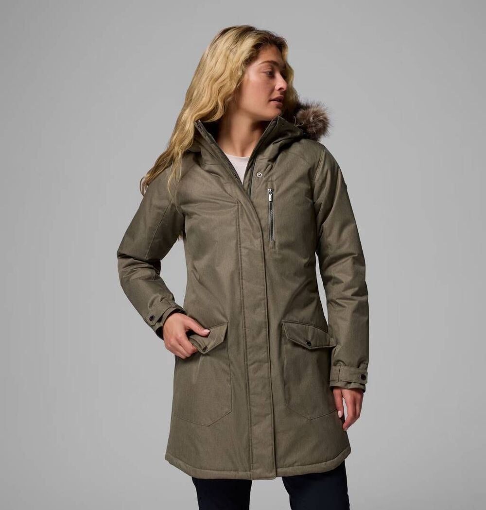 Columbia Suttle Mountain Long Insulated Jacket Green